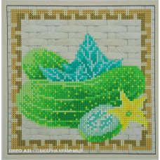 Схема для вишивки бісером “Огірок“, розмір 15*15 см