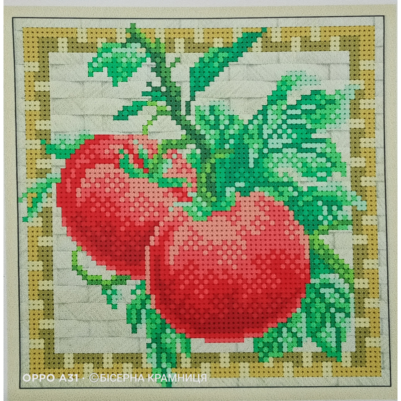 Схема для вишивки бісером “Помідор“, розмір 15*15 см