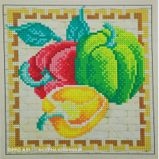 Схема для вишивки бісером “Перчики“, розмір 15*15 см