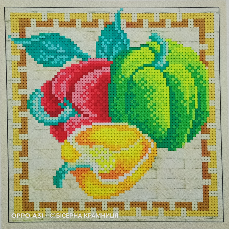 Схема для вишивки бісером “Перчики“, розмір 15*15 см