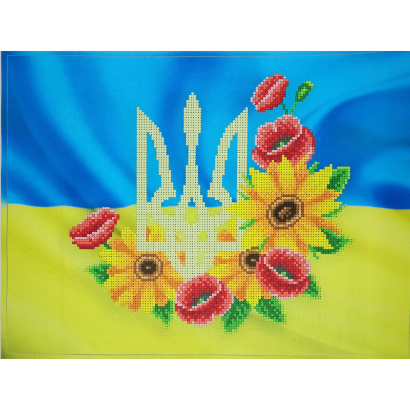 Схема для вишивки бісером “До Дня Незалежності“, розмір 32*24 см