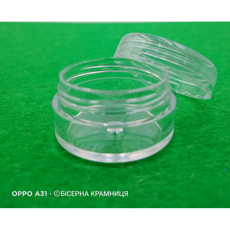 Прозорий пластиковий органайзер для бісеру, розмір 28*16 мм. Упаковка 12 штук.