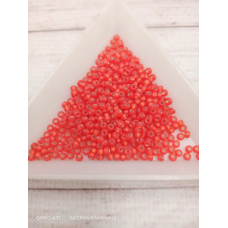 97050matt-10/0 Бісер Чехія (блискучий матовий, світлий червоний), упаковка 50 грамів