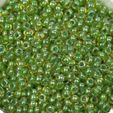 889-10/0-81012 Бісер Чехія (хамелеон, зелений), упаковка 50 грамів