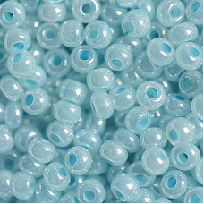 567-10/0-37132 Бісер Чехія (перламутровий, блакитний світлий), упаковка 50 грамів