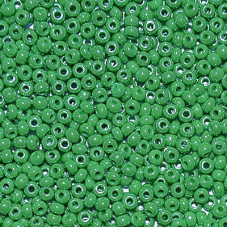 568-10/0-58250 Бісер Чехія (перламутровий, зелений світлий), упаковка 50 грамів