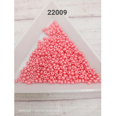 22009-10/0 Бісер Чехія (перламутровий непрозорий, малиновий світлий), упаковка 50 грамів