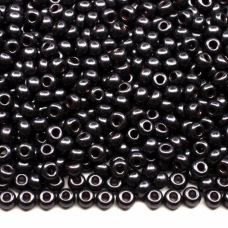 28998-10/0 Бісер Чехія (перламутровий, темно-рожевий графіт), упаковка 50 грамів