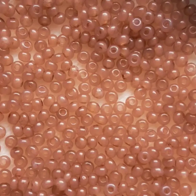 451-10/0-02612 Бісер Чехія (алебастровий, коричнево-бежевий темний), упаковка 50 грамів