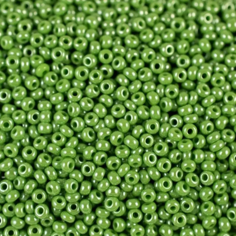 58230-10/0 Бісер Чехія (перламутровий, світлий зелений), упаковка 50 грамів