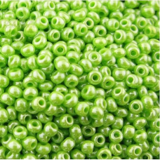 58310-10/0 Бісер Чехія (перламутровий салатовий), упаковка 50 грамів