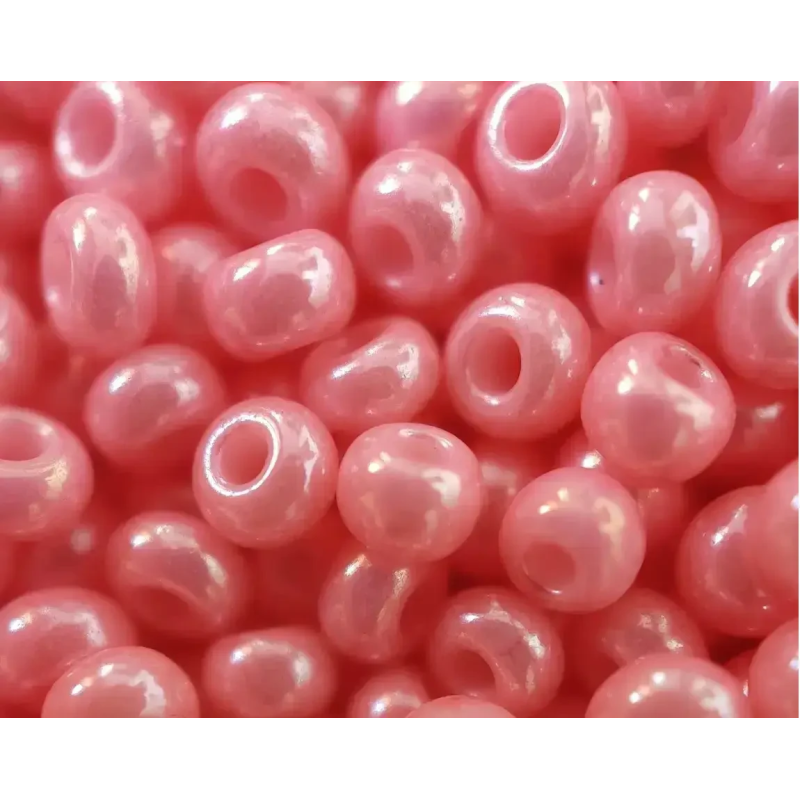 63191-10/0 Бісер Чехія (перламутровий, рожевий), упаковка 50 грамів