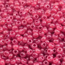 17998-10/0 Бісер Чехія (алебастровий, рожевий), упаковка 50 грамів