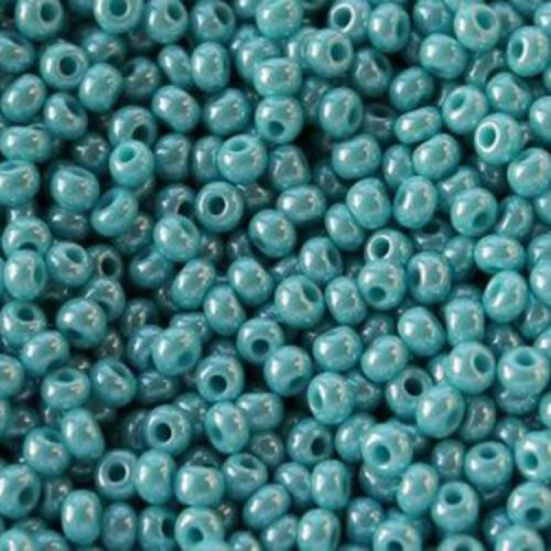 577-10/0-68030 Бісер Чехія (перламутровий, аквамарин), упаковка 50 грамів