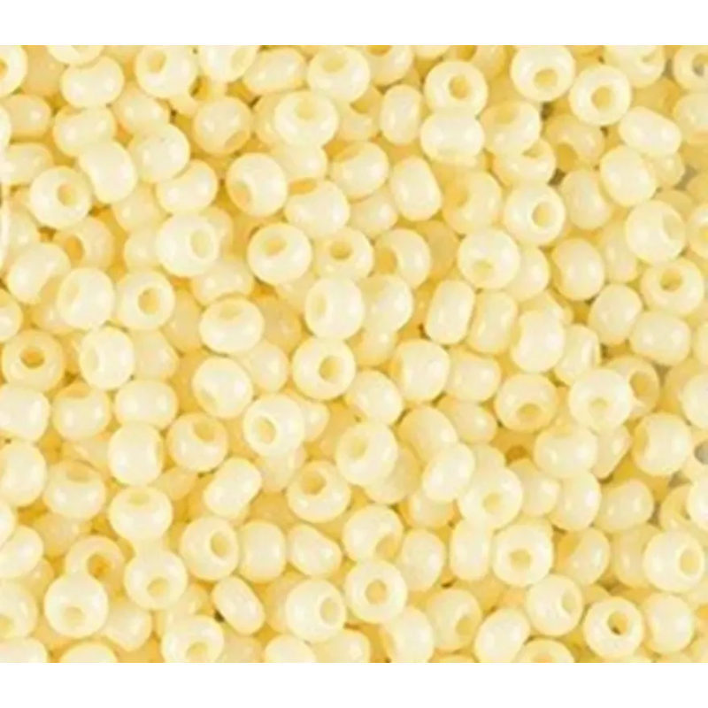 03481-10/0 Бісер Чехія (натуральний, жовтий блідий), упаковка 50 грамів
