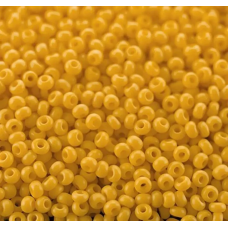 83130matt-10/0 Бісер Чехія (матовий жовтий), упаковка 50 грамів