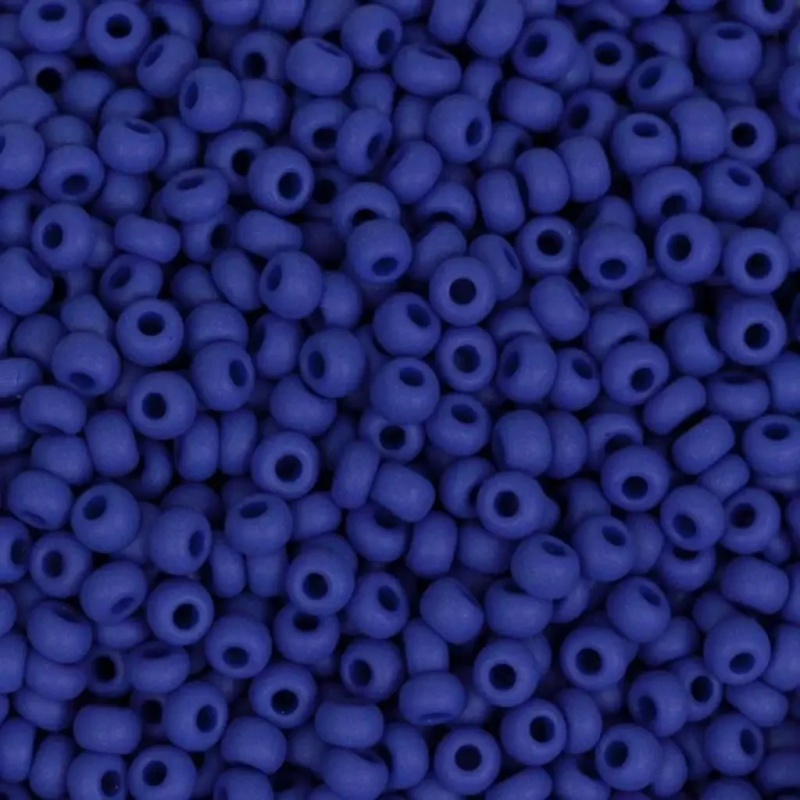 33060matt-10/0 Бісер Чехія (натуральнийматовий, темно-синій яскравий), упаковка 50 грамів