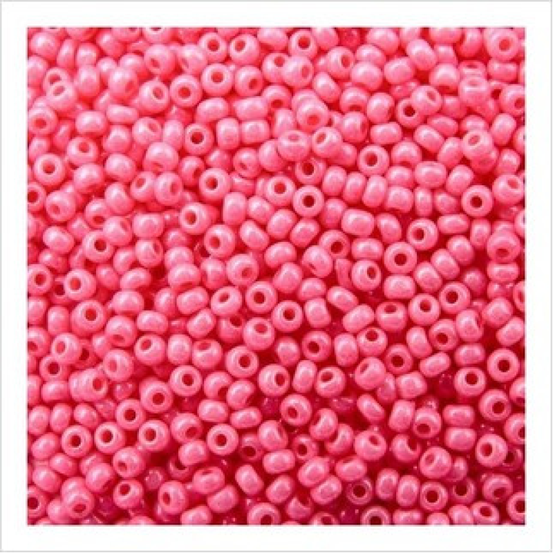 581-10/0-16398 Бісер Чехія (перламутровий, рожевий), упаковка 50 грамів