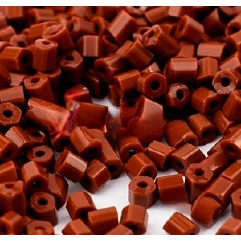 13600-11/0 Рубка Чехія (рубка натуральна, колір коричневий), розмір 11/0. Упаковка 50 грамів.