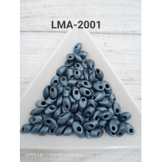 LMA-2001 Бісер Miyuki Long Magatama Beads 4х7 мм (сірий темний матовий), упаковка 25 грамів