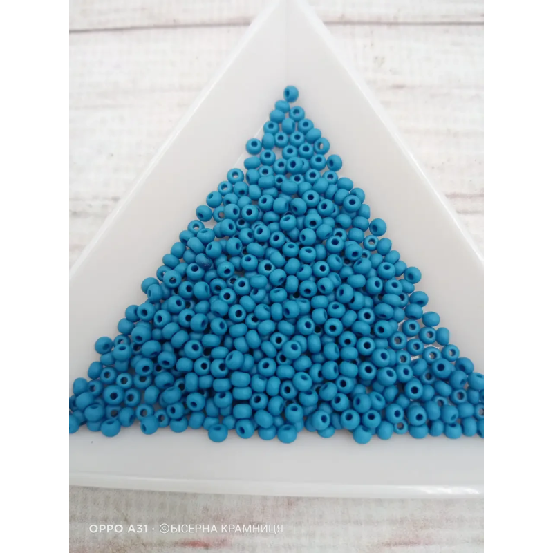 33220matt-10/0 Бісер Чехія (натуральний матовий, джинсовий), упаковка 50 грамів