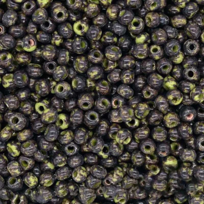 59943-10/0 бісер №10 Preciosa (Чехія). Коричнево-оливковий травертин, упаковка 50 грамів