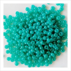 585-10/0-17158 Бісер Чехія (перламутровий, бірюзовий), упаковка 50 грамів