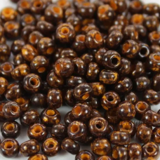 99110-10/0 бісер №10 Preciosa (Чехія). Коричнево-помаранчевиий травертин, упаковка 50 грамів
