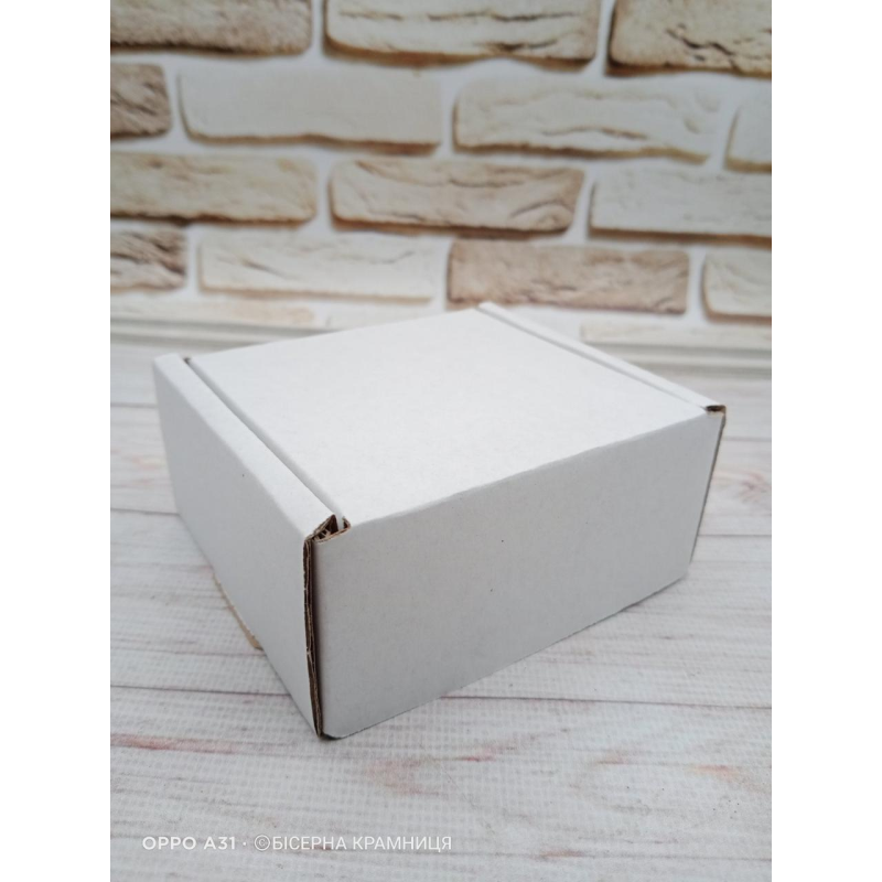 Самозбірна біла коробочка 80*80*40 мм