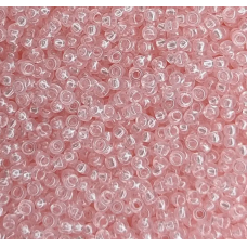 08198-10/0 Бісер Чехія (напівпрозорий, рожевий світлий), упаковка 50 грамів