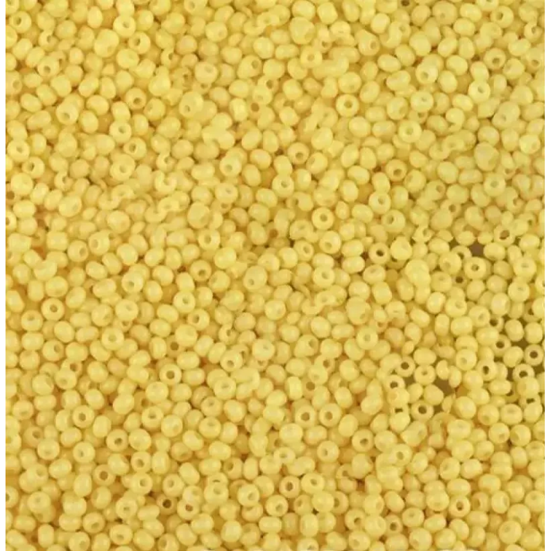 03681-10/0 Бісер Чехія (натуральний, жовтий темний), упаковка 50 грамів