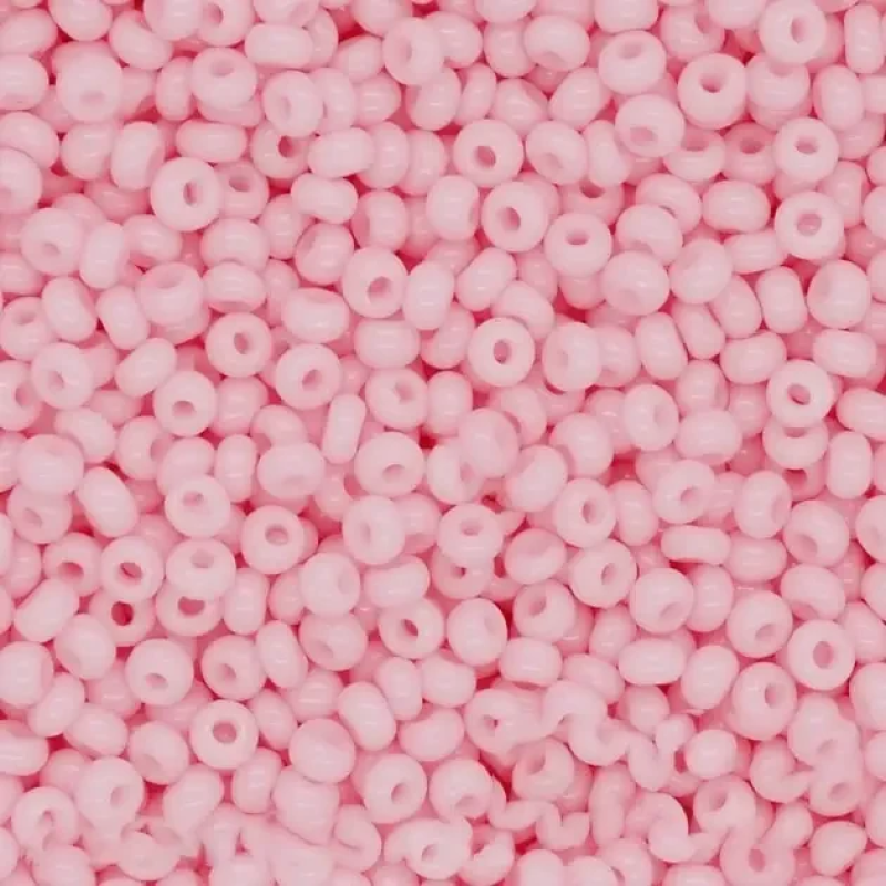 03491-10/0 Бісер Чехія (натуральний, ніжний рожевий), упаковка 50 грамів