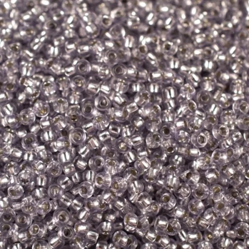 78221-10/0 Бісер Чехія (блискучий, світлий бузковий), упаковка 50 грамів