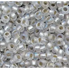 78109-10/0 Бісер Чехія (блискучий райдужний, сріблястий), упаковка 50 грамів