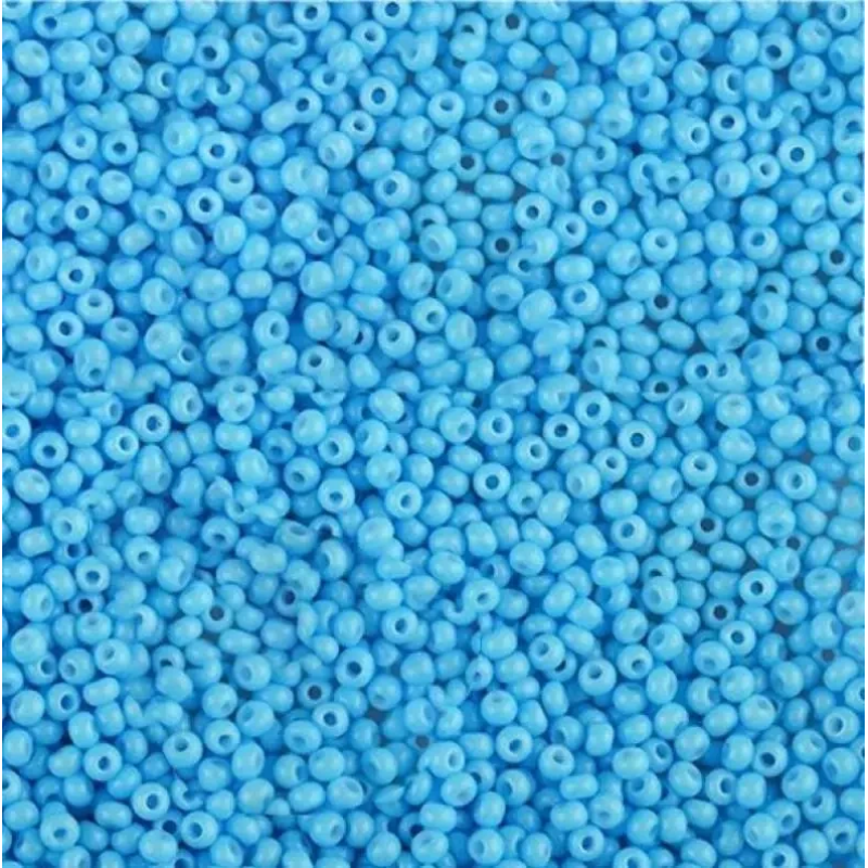 03634-10/0 Бісер Чехія (натуральний, яскравий блакитний), упаковка 50 грамів