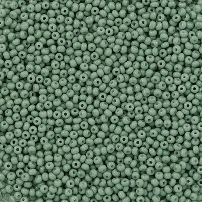 03663-10/0 Бісер Чехія (натуральний, оливково-зелений пастельний), упаковка 50 грамів