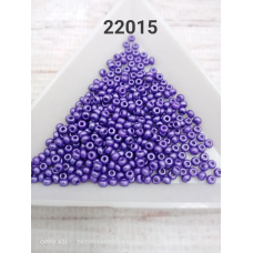 22015-10/0 Бісер Чехія (перламутровий непрозорий, фіолетовий темний), упаковка 50 грамів