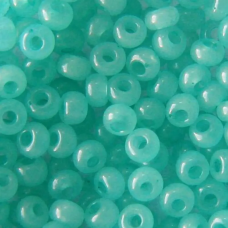 02264-10/0 Бісер Чехія (алебастровий, світлий бірюзовий), упаковка 50 грамів