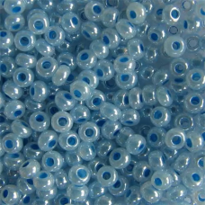 37336-10/0 Бісер Чехія (перламутровий, блакитний), упаковка 50 грамів