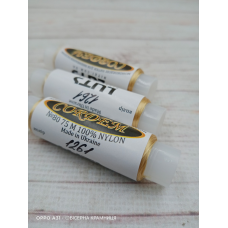 Нитка бісерна монокордова Cordem № 80, колір 1261 жовто-золотий. 75 метрів