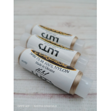 Нитка бісерна монокордова Cordem № 80, колір 1631 бежевий. 75 метрів