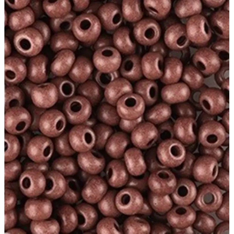 16А19matt-10/0 Бісер Чехія (перламутровий матовий коричневий), упаковка 50 грамів