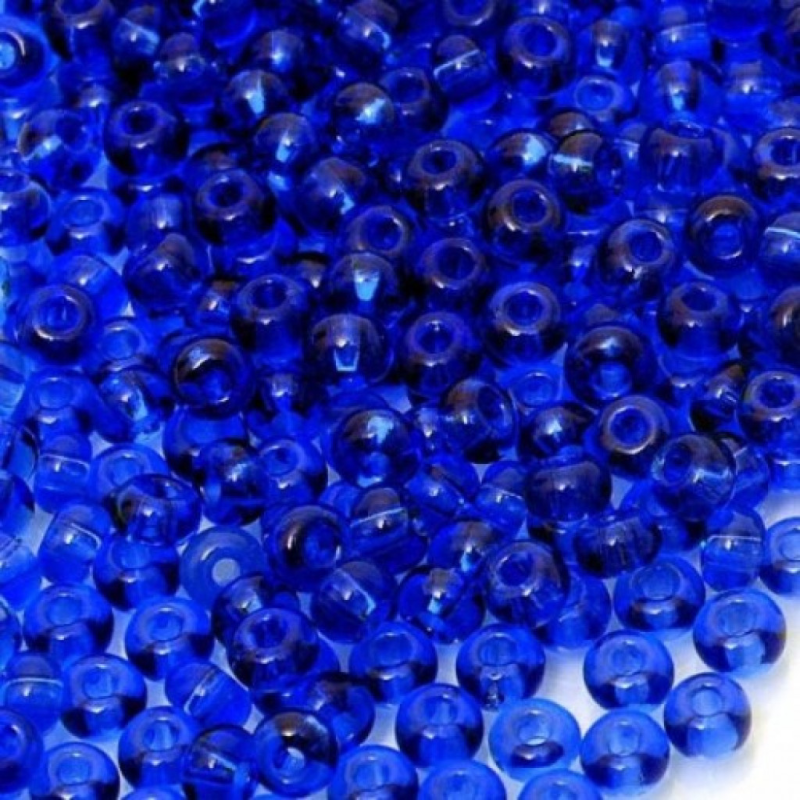 30100кв бісер №10 Preciosa (Чехія) 5 грамів. Прозорий з квадратною серединкою