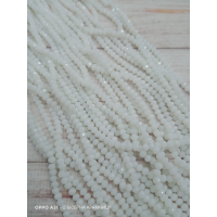 Ронделі, розмір 3,2*2,5 мм. Білі непрозорі