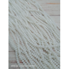 Ронделі, розмір 3,2*2,5 мм. Білі непрозорі