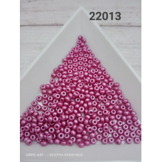 22013-10/0 Бісер Чехія (перламутровий непрозорий, бузковий темний), упаковка 50 грамів