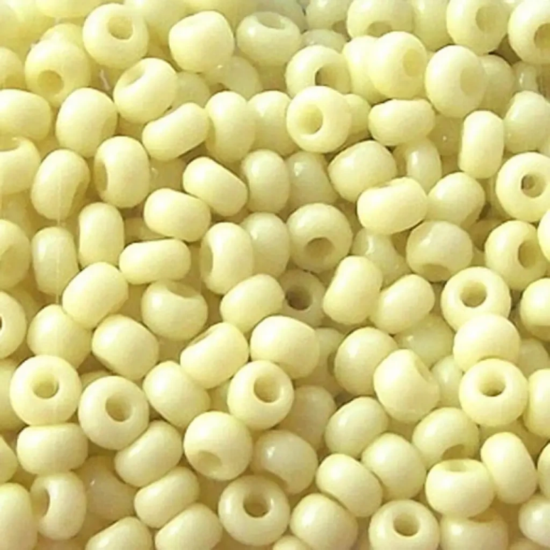 03251-10/0 Бісер Чехія (натуральний, блідий жовто-оливковий), упаковка 50 грамів