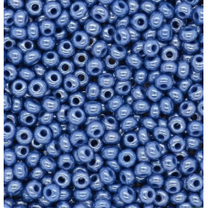 38220-10/0 Бісер Чехія (перламутровий, синя димка), упаковка 50 грамів
