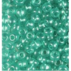 08358-10/0 Бісер Чехія (кришталевий перлиновий бірюзовий темний), упаковка 50 грамів