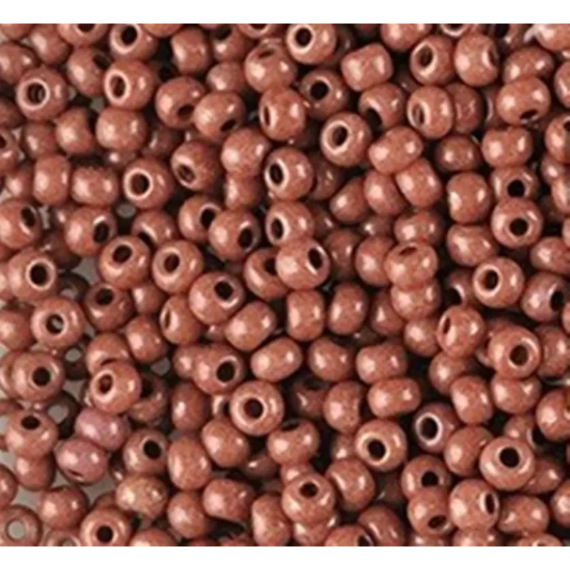 289-10/0-16А19 Бісер Чехія (перламутровий коричневий), упаковка 50 грамів